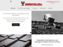 BURGSTALLERs Dachdeckerei u Spenglerei GmbH website screenshot