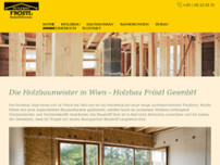 Holzbau Fröstl GesmbH website screenshot