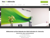 Dobrocka Marta Dr. - Fachärztin für HNO website screenshot