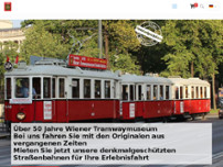 TRAMWAY SONDERFAHRTEN - WTM - WIENER TRAMWAYMUSEUM website screenshot