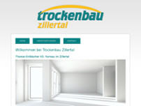 TROCKENBAU ZILLERTAL Thomas Gröblacher KG website screenshot