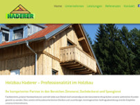 Haderer Wolfgang Zimmermeister website screenshot