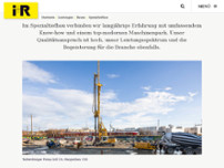 i+R Spezialtiefbau GmbH website screenshot