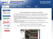 Decker Kühltechnik GesmbH website screenshot