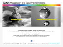 MAYER Messungen und Mauertrockenlegung website screenshot