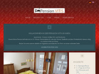 Pension Vitis website screenshot