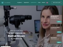 Website Screenshot Mayer Kontaktlinsen - Ihr Spezialist in Innsbruck ,Gudrun Legit-Mayer B.Sc. (FH)