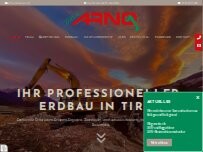 Website Screenshot Erdbau Schafferer Arno GmbH