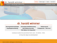 Dr. Harald Wimmer website screenshot