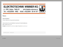 Elektrotechnik Wimmer website screenshot