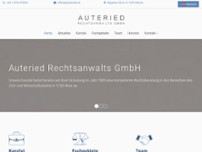 Auteried Rechtsanwalts GmbH website screenshot