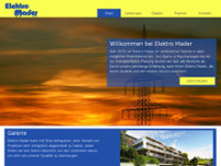 Elektro Mader GesmbH website screenshot