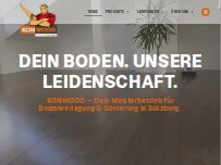 Website Screenshot Bodenmeister - Konwood GmbH