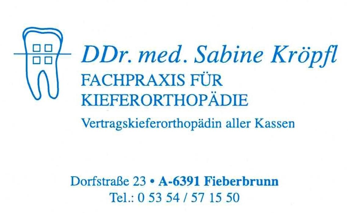 Kieferorthopädie DDr. med. Sabine Kröpfl Logo