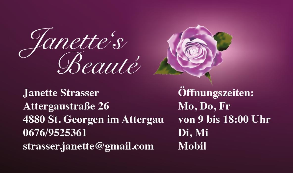 Janette's Beautè Kosmetik & Fußpflege Logo