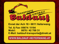 Richard Baldauf e.U. Transport und Erdbau website screenshot