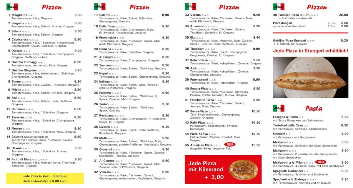 Bilder Pizzeria Milano