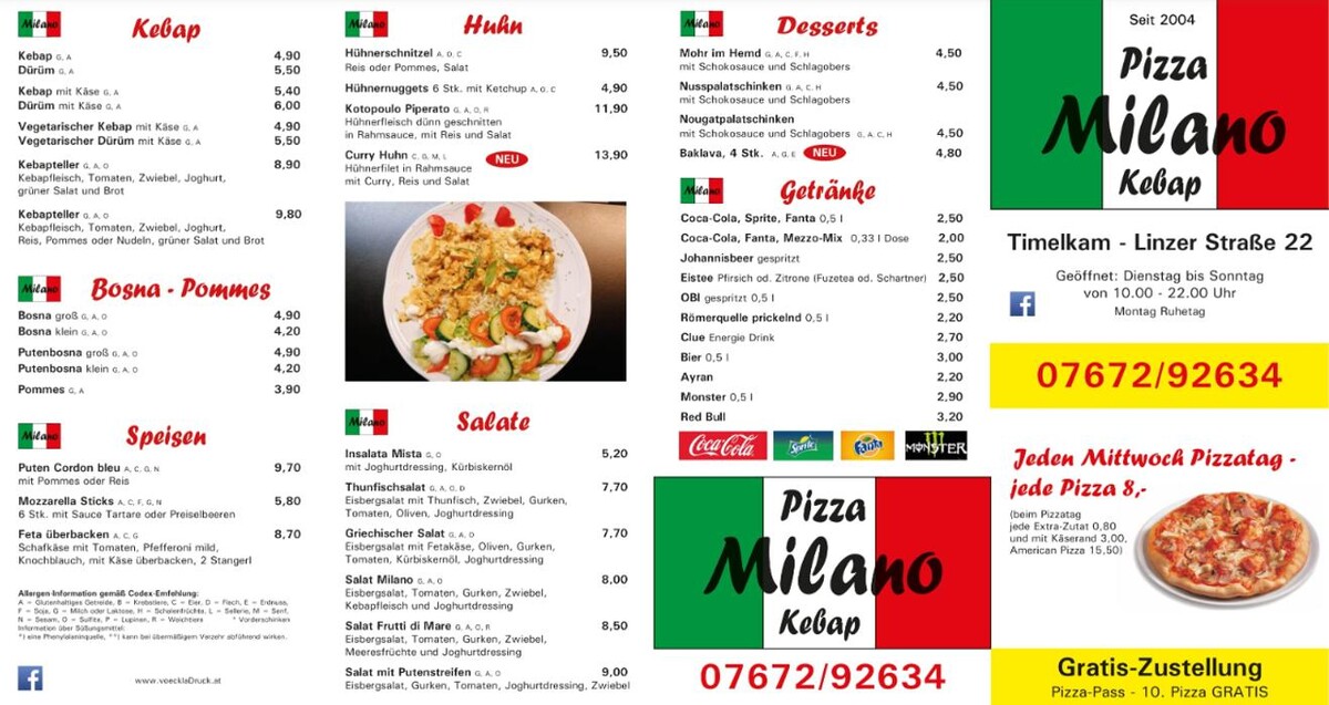 Bilder Pizzeria Milano