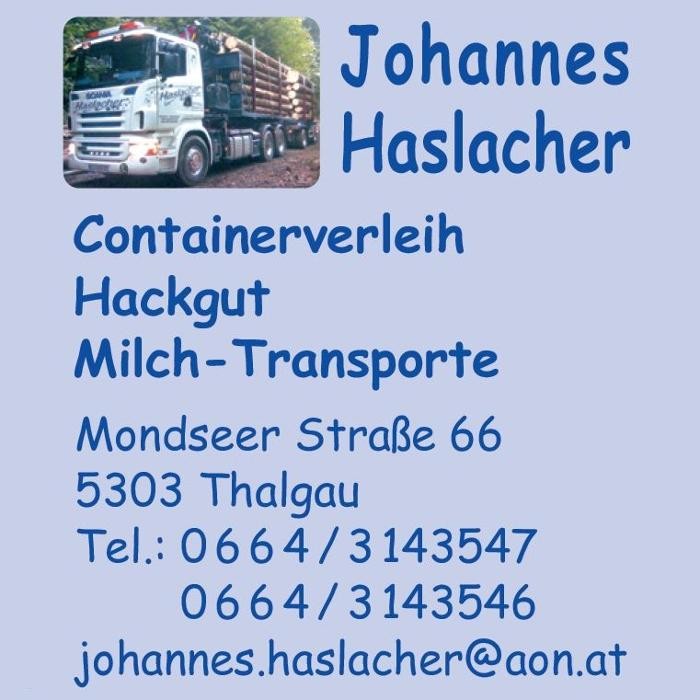 Bilder Johannes Haslacher - Containerverleih u. Transporte