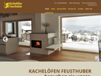 Kachelöfen Feusthuber website screenshot