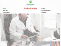 Orthopädie & Schuhtechnik - Huber website screenshot