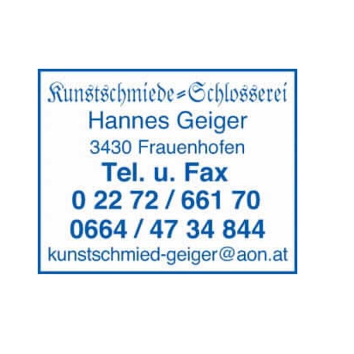 Geiger Hannes - Schlosserei-Kunstschmiede Logo