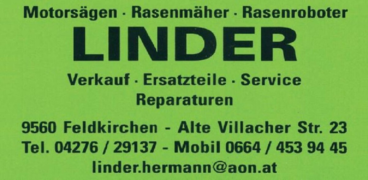 Bilder Linder Motorsägen - Rasenmäher - Rasenroboter