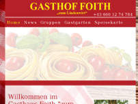 Gasthaus Lindenwirt Gerlinde Foith website screenshot