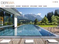 Hotel Der Bär website screenshot