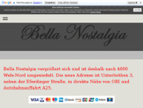 Bella Nostalgia e.U. website screenshot