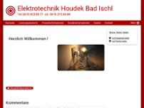 Elektrotechnik Houdek website screenshot