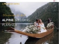 Website Screenshot ALPENHOCHZEIT AUSTRIA