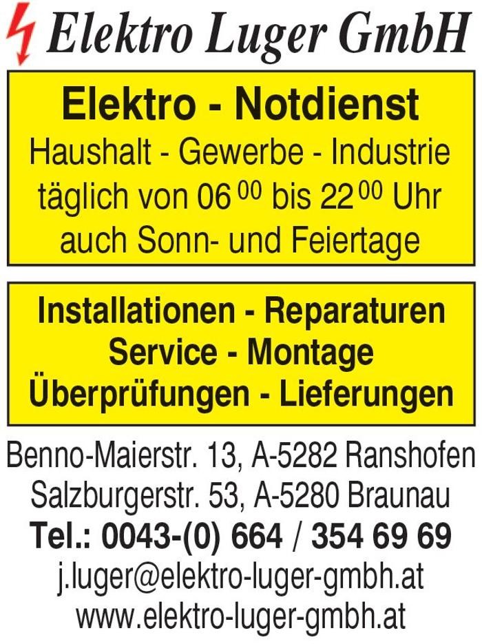 Bilder Elektro Luger GmbH