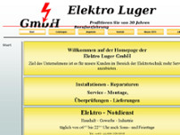 Elektro Luger GmbH website screenshot