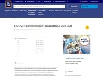 Website Screenshot HOFER