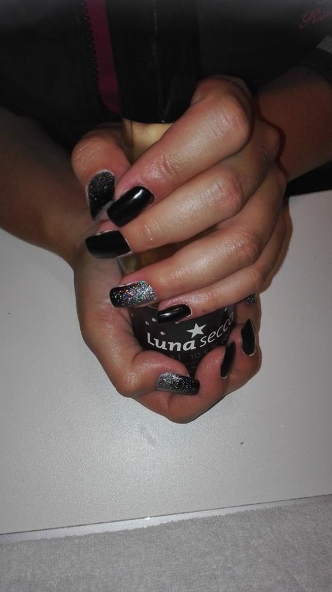 Bilder Nagelstudio - Black & White Sky