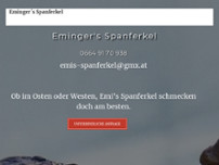 Eminger's Spanferkel website screenshot