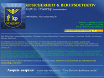 KP.SICHERHEIT & BERUFSDETEKTEI - Kurt G. POKORNY website screenshot