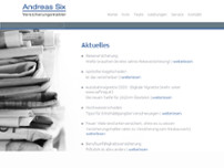 HVM Versicherungsmakler GmbH - Andreas Six website screenshot