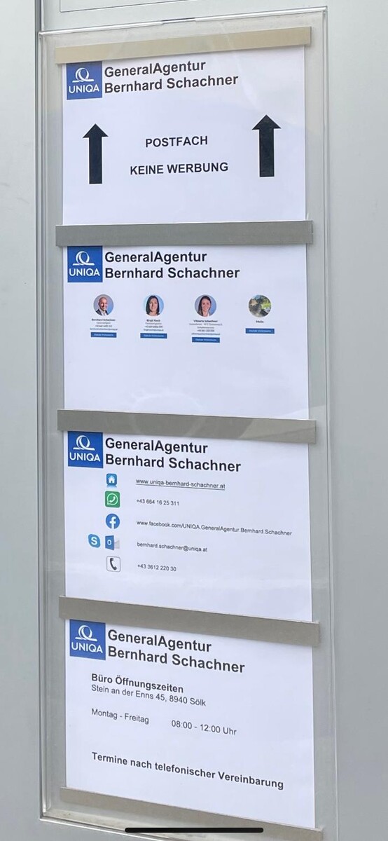 Bilder UNIQA GeneralAgentur Bernhard Schachner