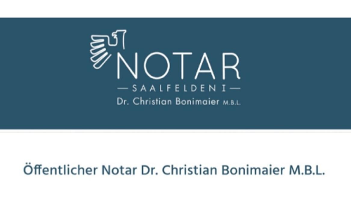 Bilder Notar Dr. Christian Bonimaier