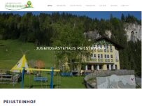 Website Screenshot Jugendgästehaus Peilsteinhof GmbH
