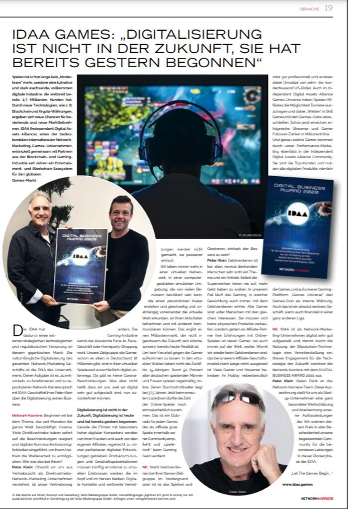 Bilder IDAA, Alpha Games Coin