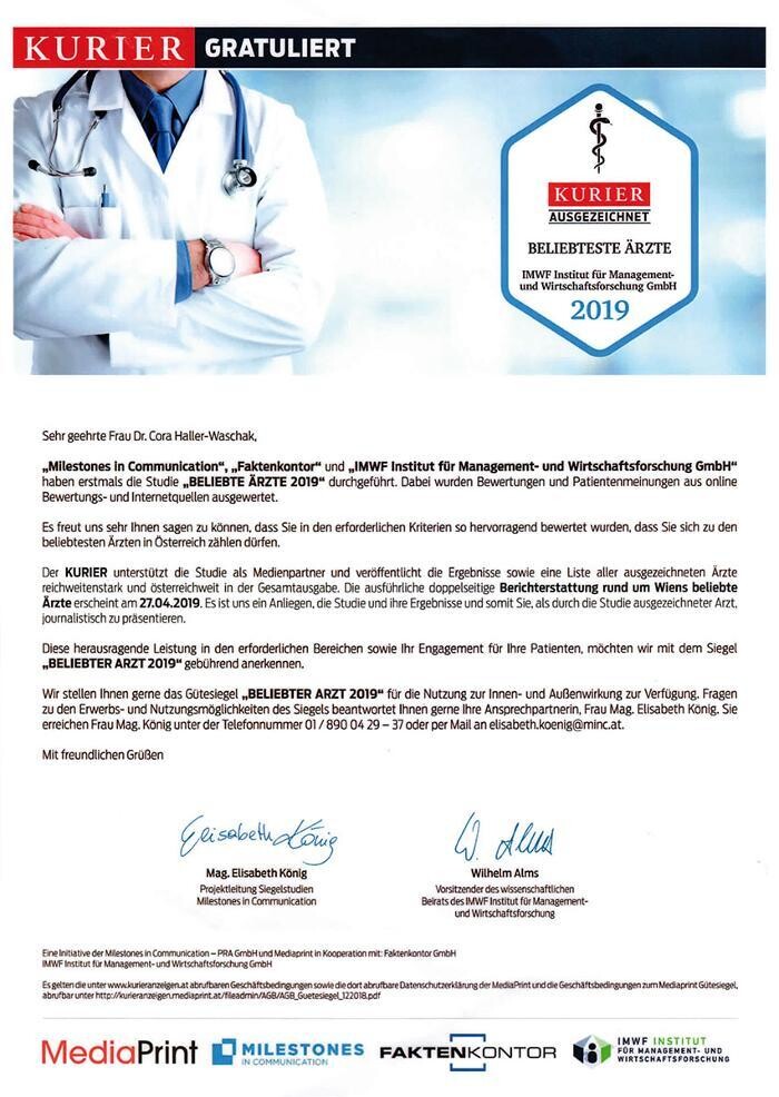 Bilder Ordination Dr. Cora Haller-Waschak