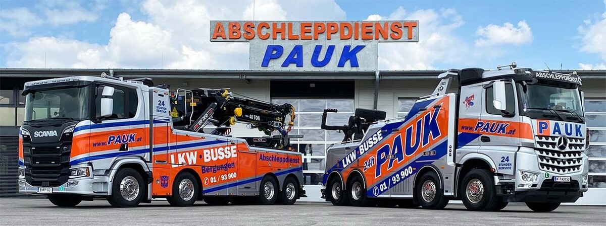 Bilder Abschleppdienst Wien PAUK GmbH & Autotransport