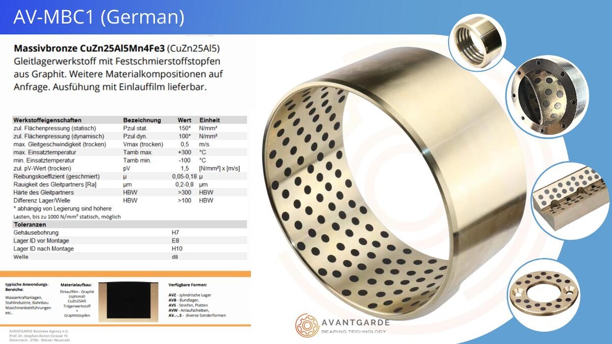 Bilder AVANTGARDE Bearing Technology e.U.