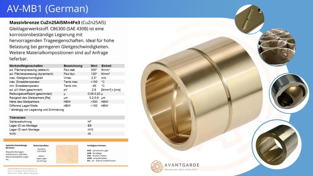 Bilder AVANTGARDE Bearing Technology e.U.