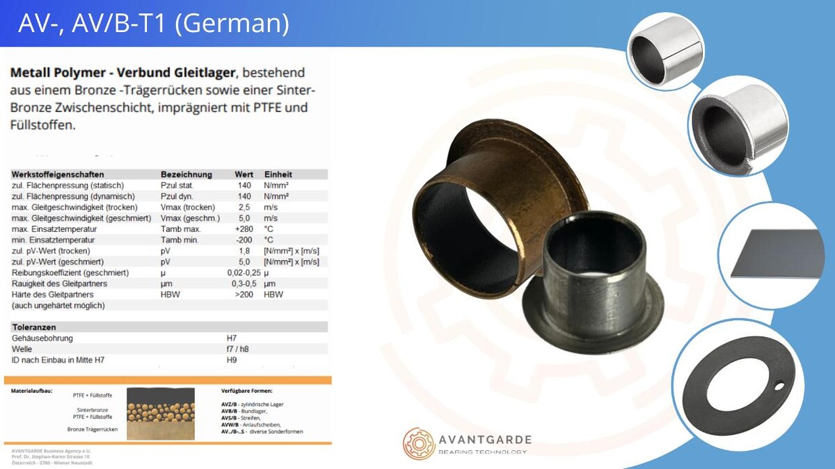 Bilder AVANTGARDE Bearing Technology e.U.