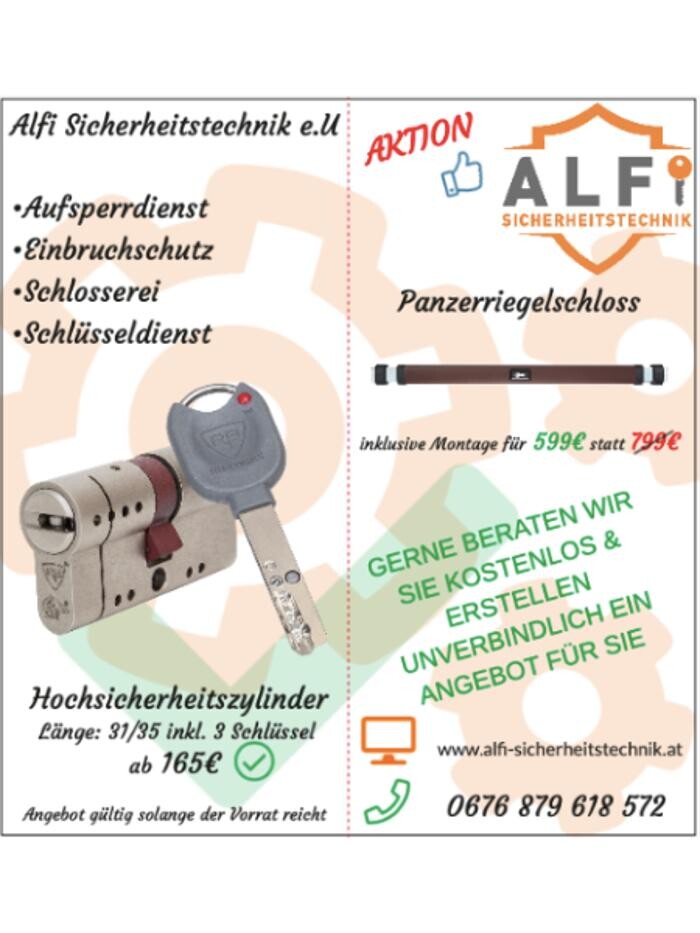 Bilder Alfi Sicherheitstechnik e.U. | Schlüsseldienst & Aufsperrdienst