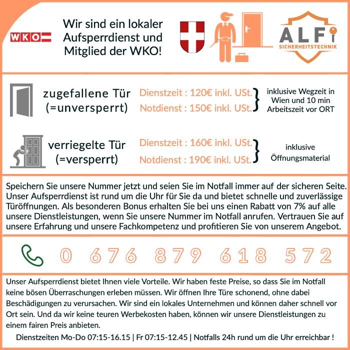 Bilder Alfi Sicherheitstechnik e.U. | Schlüsseldienst & Aufsperrdienst